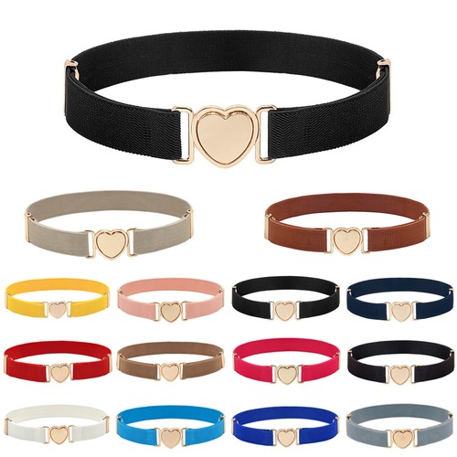 Kids girl heart buckle elastic - girl,